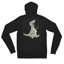 Load image into Gallery viewer, T-Rex Plays Banjo- Unisex Zip Up Hoodie