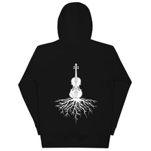 Load image into Gallery viewer, Fiddle Roots in White- Unisex Hoodie