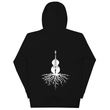 Load image into Gallery viewer, Upright Bass Roots in White- Unisex Hoodie