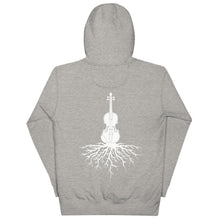 Load image into Gallery viewer, Fiddle Roots in White- Unisex Hoodie