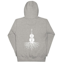 Load image into Gallery viewer, Upright Bass Roots in White- Unisex Hoodie
