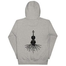 Load image into Gallery viewer, Fiddle Roots in Black- Unisex Hoodie