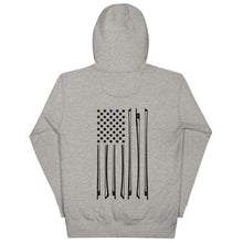 Load image into Gallery viewer, Bow Flag in Black- Unisex Hoodie