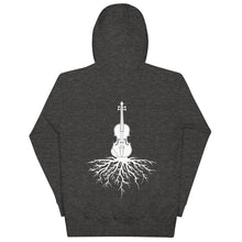 Load image into Gallery viewer, Fiddle Roots in White- Unisex Hoodie