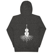Load image into Gallery viewer, Upright Bass Roots in White- Unisex Hoodie