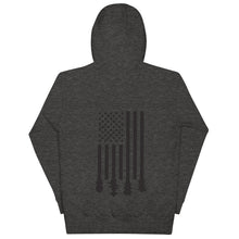 Load image into Gallery viewer, Flag Stocks in Black- Unisex Hoodie