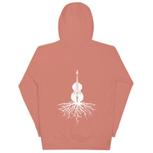 Load image into Gallery viewer, Upright Bass Roots in White- Unisex Hoodie