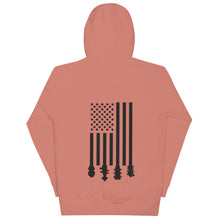 Load image into Gallery viewer, Flag Stocks in Black- Unisex Hoodie