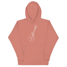 Load image into Gallery viewer, F Style Mandolin Lined Art Work in White- Unisex Hoodie