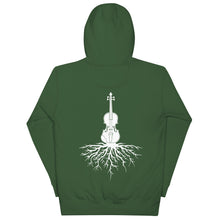 Load image into Gallery viewer, Fiddle Roots in White- Unisex Hoodie