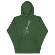 Load image into Gallery viewer, F Style Mandolin Lined Art Work in White- Unisex Hoodie