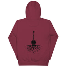Load image into Gallery viewer, Banjo Roots in Black- Unisex Hoodie