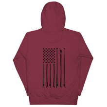 Load image into Gallery viewer, Bow Flag in Black- Unisex Hoodie