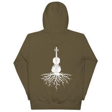 Load image into Gallery viewer, Fiddle Roots in White- Unisex Hoodie