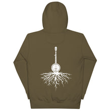 Load image into Gallery viewer, Banjo Roots in White- Unisex Hoodie