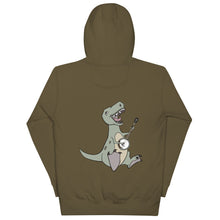 Load image into Gallery viewer, T-Rex Plays Banjo- Unisex Hoodie