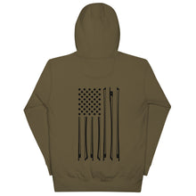 Load image into Gallery viewer, Bow Flag in Black- Unisex Hoodie