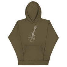 Load image into Gallery viewer, F Style Mandolin Lined Art Work in White- Unisex Hoodie