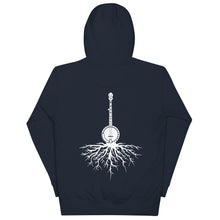 Load image into Gallery viewer, Banjo Roots in White- Unisex Hoodie