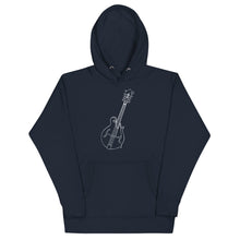 Load image into Gallery viewer, F Style Mandolin Lined Art Work in White- Unisex Hoodie
