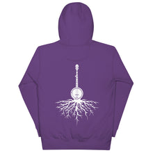 Load image into Gallery viewer, Banjo Roots in White- Unisex Hoodie