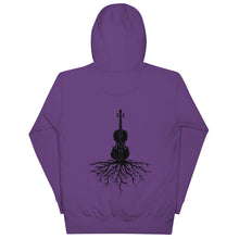Load image into Gallery viewer, Fiddle Roots in Black- Unisex Hoodie
