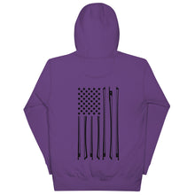 Load image into Gallery viewer, Bow Flag in Black- Unisex Hoodie