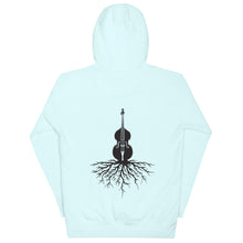 Load image into Gallery viewer, Upright Bass Roots in Black- Unisex Hoodie