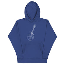 Load image into Gallery viewer, F Style Mandolin Lined Art Work in White- Unisex Hoodie