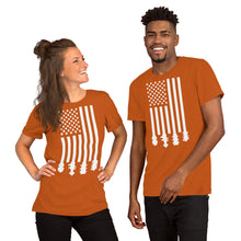 Load image into Gallery viewer, Bluegrass Flag Stocks in White- Unisex Short Sleeve