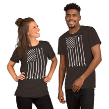 Load image into Gallery viewer, Bow Flag in White- Unisex Short Sleeve