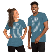 Load image into Gallery viewer, Bow Flag in White- Unisex Short Sleeve