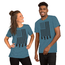 Load image into Gallery viewer, Bluegrass Flag Stocks in Black- Unisex Short Sleeve