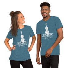 Load image into Gallery viewer, Fiddle Roots in White- Unisex Short Sleeve