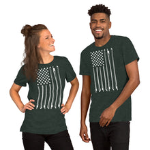 Load image into Gallery viewer, Bow Flag in White- Unisex Short Sleeve
