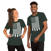 Load image into Gallery viewer, Bluegrass Flag Stocks in White- Unisex Short Sleeve
