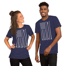 Load image into Gallery viewer, Bow Flag in White- Unisex Short Sleeve