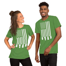Load image into Gallery viewer, Bluegrass Flag Stocks in White- Unisex Short Sleeve