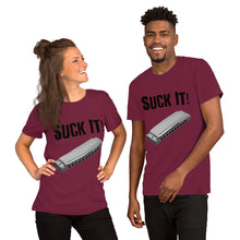 Load image into Gallery viewer, Suck It! Harmonica- Unisex Short Sleeve