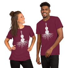 Load image into Gallery viewer, Fiddle Roots in White- Unisex Short Sleeve