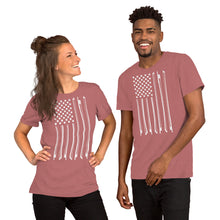 Load image into Gallery viewer, Bow Flag in White- Unisex Short Sleeve