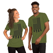 Load image into Gallery viewer, Bluegrass Flag Stocks in Black- Unisex Short Sleeve