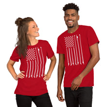 Load image into Gallery viewer, Bow Flag in White- Unisex Short Sleeve