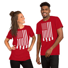 Load image into Gallery viewer, Bluegrass Flag Stocks in White- Unisex Short Sleeve