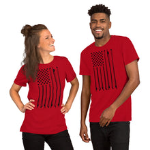 Load image into Gallery viewer, Bow Flag in Black- Unisex Short Sleeve