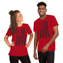 Load image into Gallery viewer, Bluegrass Flag Stocks in Black- Unisex Short Sleeve