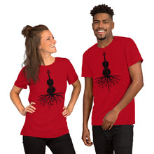 Load image into Gallery viewer, Fiddle Roots in Black- Unisex Short Sleeve