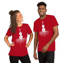 Load image into Gallery viewer, Fiddle Roots in White- Unisex Short Sleeve