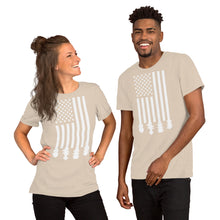 Load image into Gallery viewer, Bluegrass Flag Stocks in White- Unisex Short Sleeve
