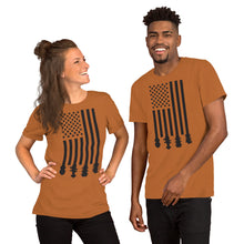 Load image into Gallery viewer, Bluegrass Flag Stocks in Black- Unisex Short Sleeve
